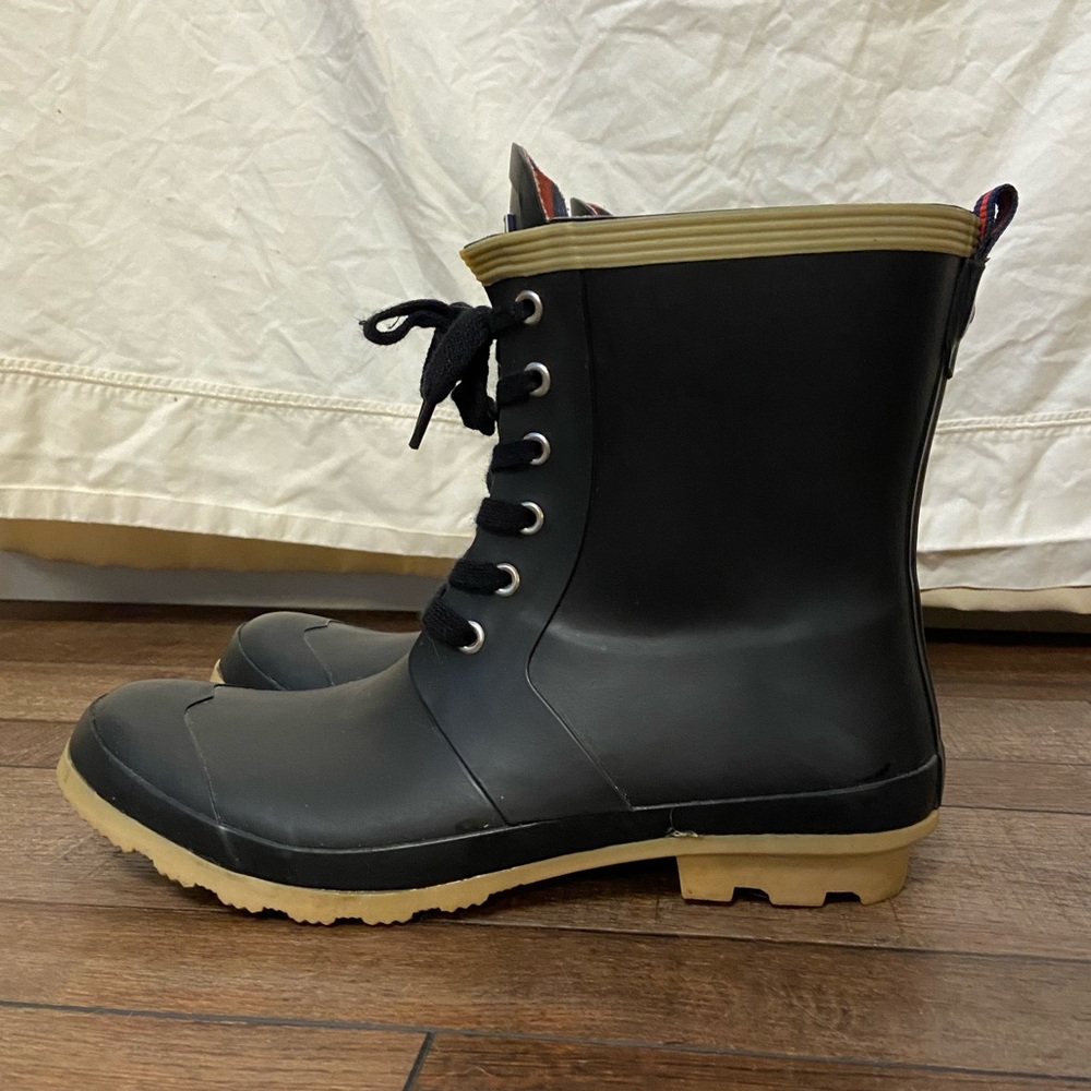 Tommy Hilfiger Lace up Renegade Rubber Boots